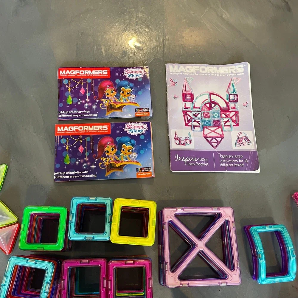 Magformers building sensory shimmer
